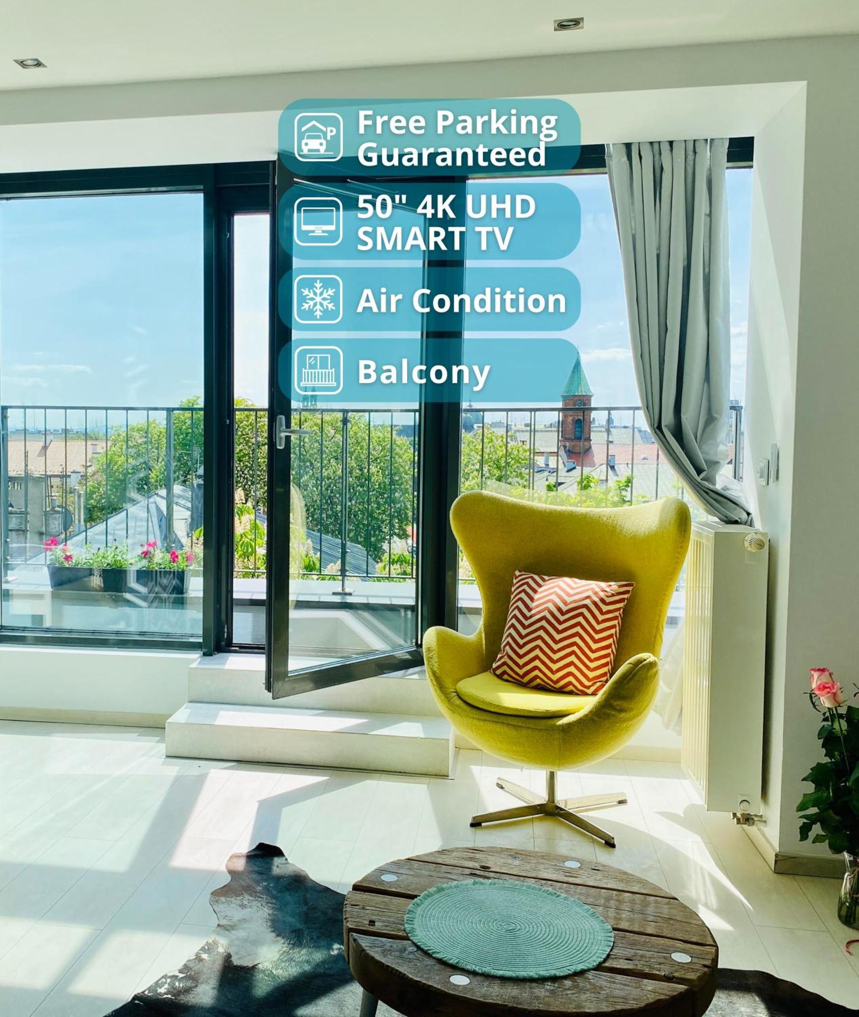 Angel Mint Apartment - Free Parking - Balcony Krakow Bagian luar foto
